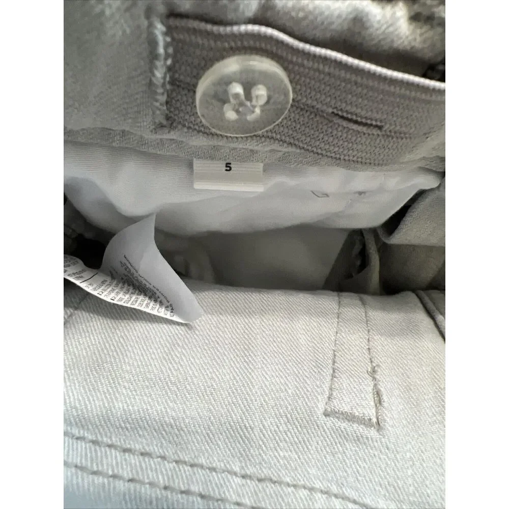 Janie & Jack Gray Denim Jeans Sz 5 Adjustable Waist Skinny - Picture 6 of 9